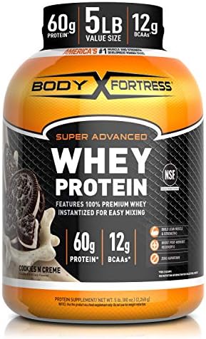 Body Fortress Whey Protein Powder 5 lb, Cookies n Creme