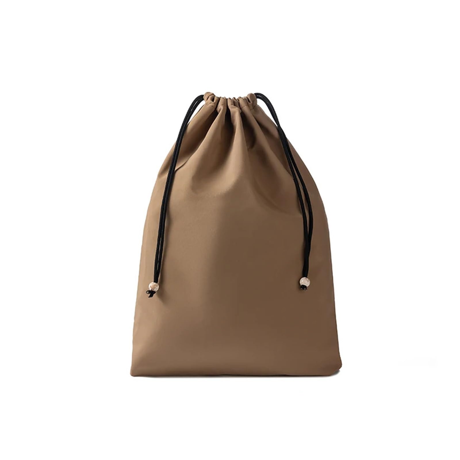 wasserdichte Nylon-Aufbewahrungstasche mit Kordelzug, großes Fassungsvermögen, Verpackung for Daunenjacke, komprimierte Reisekleidung(Brown,3 Sizes in a Set)