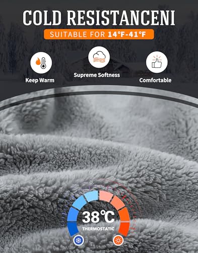 Pioneer Camp Men's Sherpa Lined Sweatpants Winter Warm Fleece Joggers Heavyweight Thermal Pants for Athletic Lounge Running4