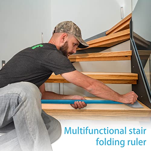 Stair Treads Gauge Template Tool Stair Jig Measuring Stair Tool, Shelf Scribe Tool for Stairs Risers Shelf and Cutting Drywall, 11.4In to 60.7In, Stair Tool Box 4 Stair Treads Gauge Template Tool Stair Jig Measuring Stair Tool, Shelf Scribe Tool for Stairs Risers Shelf and Cutting Drywall, 11.4In to 60.7In, Stair Tool Box - Image 4