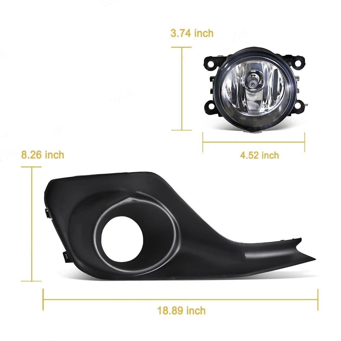 Per Suzuki Per Swift 2018 2019, Fendinebbia A LED, Paraurti Anteriore, Lampadina Con Griglia Di Copertura, 12 V(Light White)