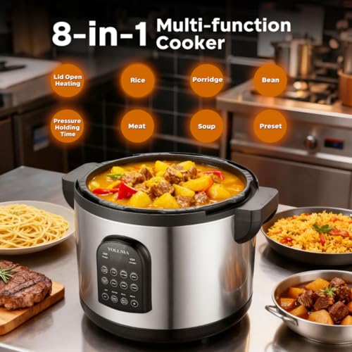 17.8QT Commercial Electric Pressure Cooker stainless steel Pressure Cooker - Image 4