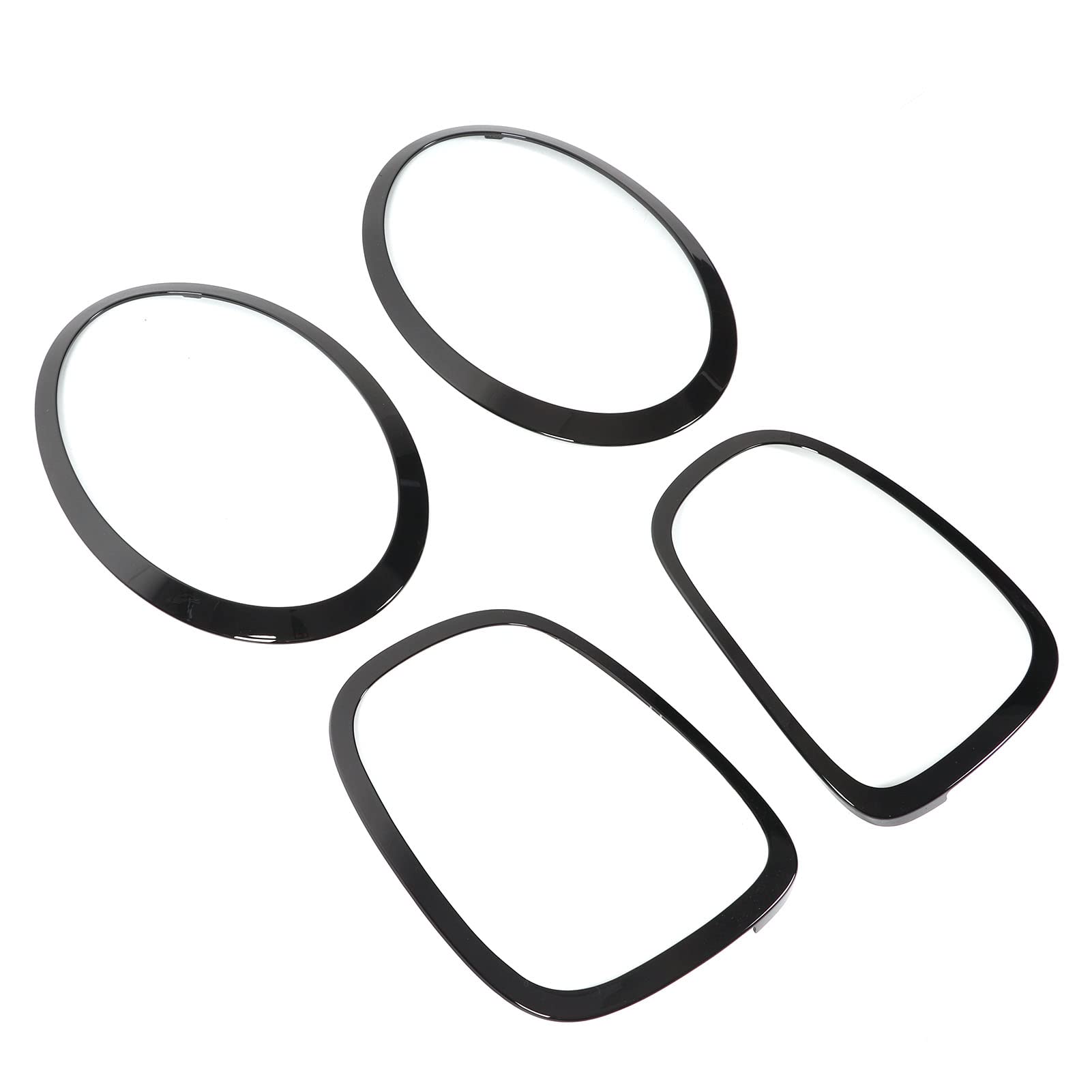 Festili Neri Lucidi e Rivestimenti Surround Cover per Mini F55 F56 F57 One S JCW 2014-2022 Accessori Esterni Automobilistici