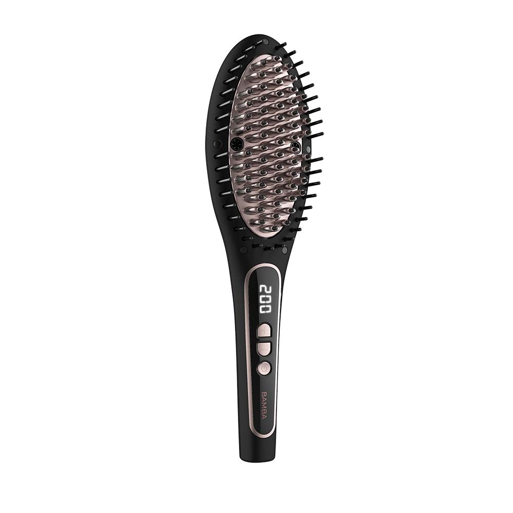 Cecotec Spazzola lisciante da viaggio InstantCare 400 Travel Brush, Rivestimento in ceramica, Temperatura massima 190º, Liscia senza togliere volume, Cavo 360º, Indicatori LED