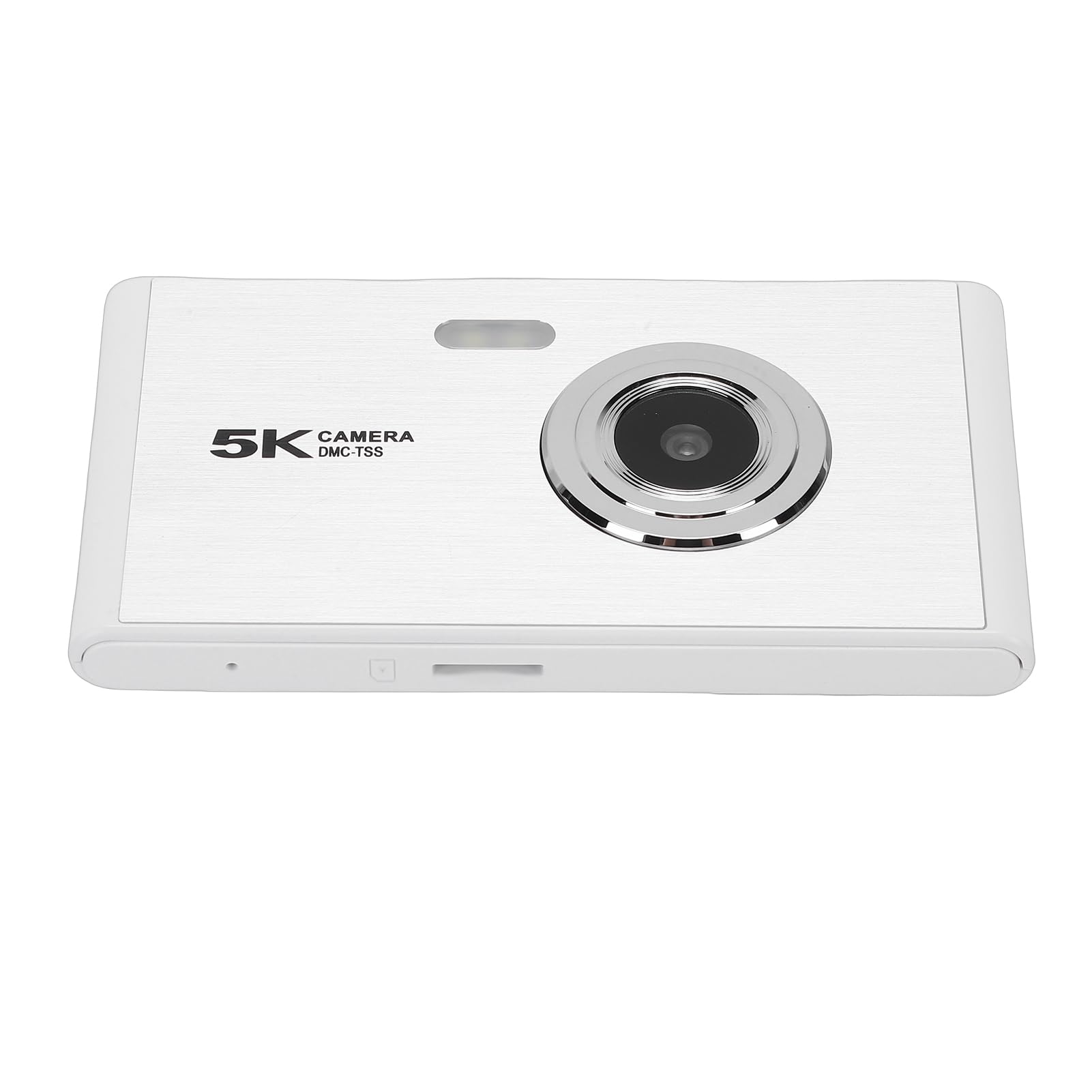 Fotocamera Digitale, 5K 72MP HD Zoom 16X Compatta Vlogging Punta e Scatta con Flash Autofocus Schermo da 2,8 Pollici per Viaggi YouTubing Adolescenti Bambini (SILVER)
