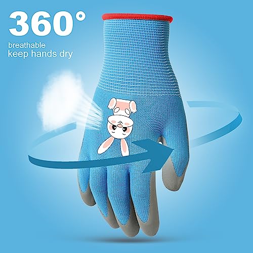 OSDUE 3 works of Gardening Gloves, Kids Safety Work Gloves - Image 4