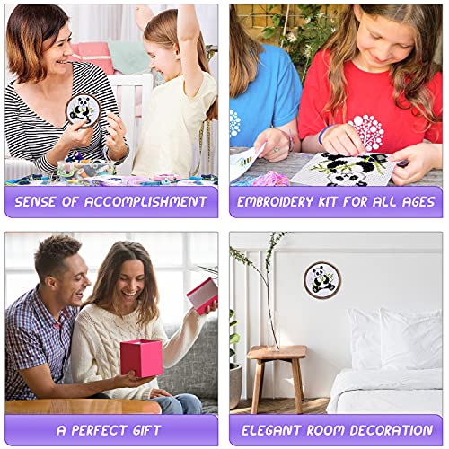 Boho Town Stamped Cross Stitch Kits Full Range Of Embroidery Needlework Starter Kits For Adults Diy Kit - Art Scene Holiday Gift (Paris Street Cafe 16 X 20 Inches Or 40 X 50Cm Cross-Stitch Patterns) #TOP6