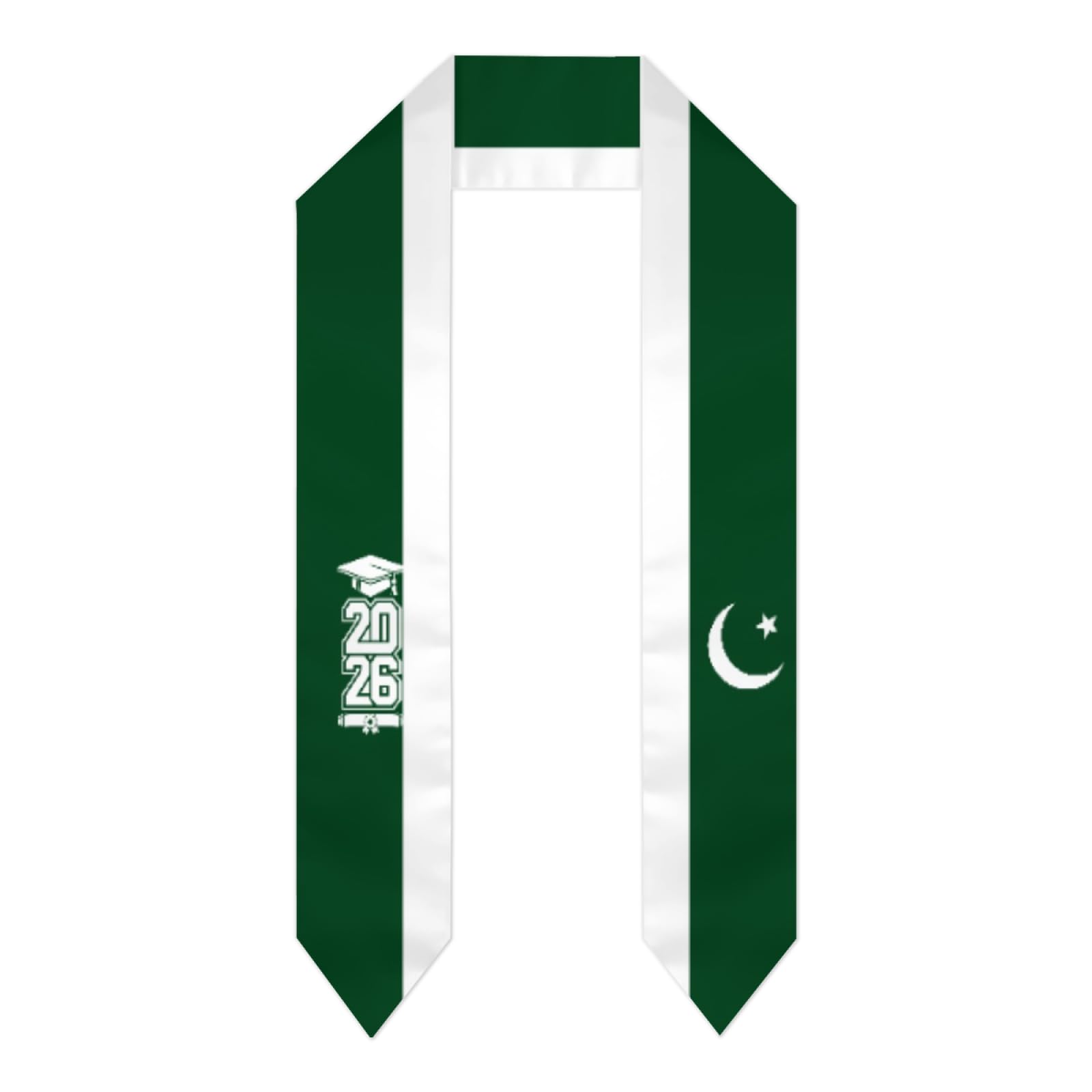 HLBSDM Class of 2026 Pakistan Flag Stoles Shawl Sash For Graduation Students Celebrate