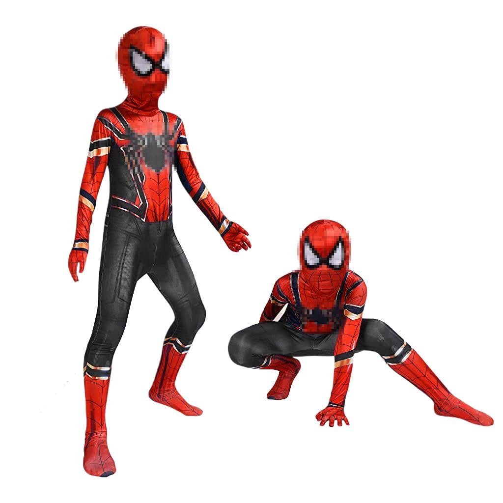 GUSTAVE® Spiderman Costume Set for Kids, 3D Prints Spider Man Bodysuit, Super Hero Cosplay for 3-12 Years Boys Girls, Party Halloween Christmas Gifts