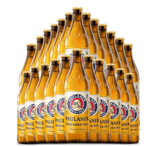Paulaner Münchner Hell Lager Beer | 4.9% ABV | 330ml bottles (Case of 24 Bottles)