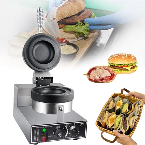Gaufrier pour remplissage de crème glacée et hamburgers en finition inox