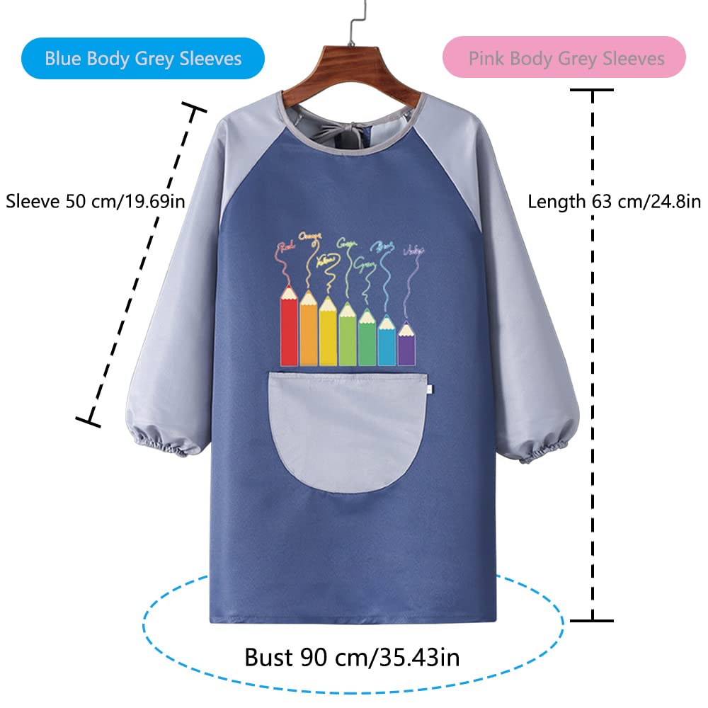 Bata Escolar Talla 14 Delantal De Pintura Para Niños 6-12 Años – Con Mangas, Impermeable, Bolsillo Grande, Ajustable, Ideal Para Manualidades, Cocina Y Dibujo Delantal Niños Bata Escolar Talla 14 Delantal De Pintura Para Niños 6-12 Años – Con Mangas, Impermeable, Bolsillo Grande, Ajustable, Ideal Para Manualidades, Cocina Y Dibujo Delantal Niños