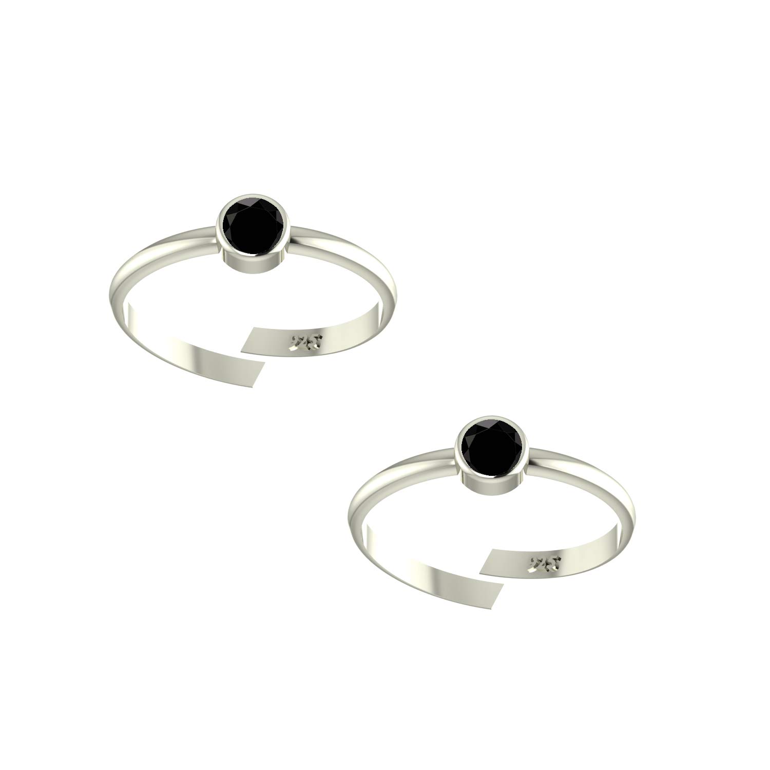 Peenzone 92.5-925 Sterling Silver Cubic Zirconia Toe Ring Leg Finger Rings for Women Girls (B08GX86J6L) Amazon Price History, Amazon Price Tracker