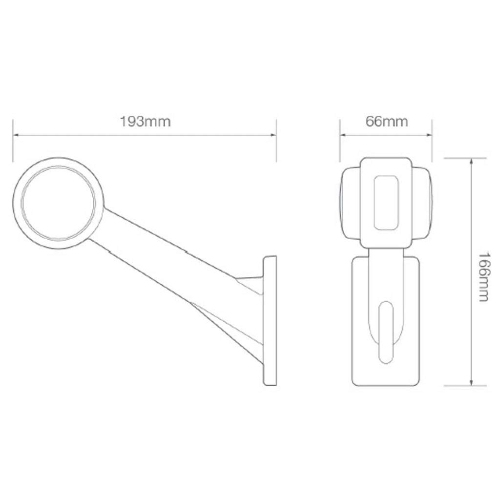 LED Autolampe Seitenmarkierungsleuchte links Seitenleuchte 1005LE