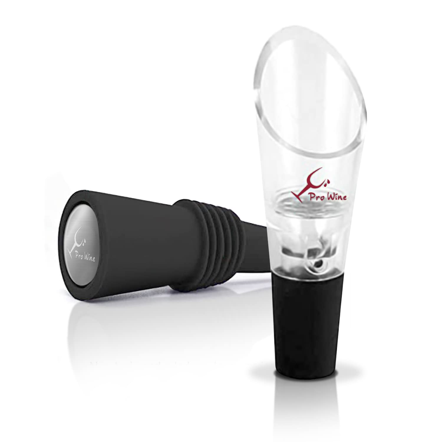 Cable Technologies Wine Pourer/Aerator + Wine Cap/Stopper, Pro Wine Pack Utility Wine Accessories