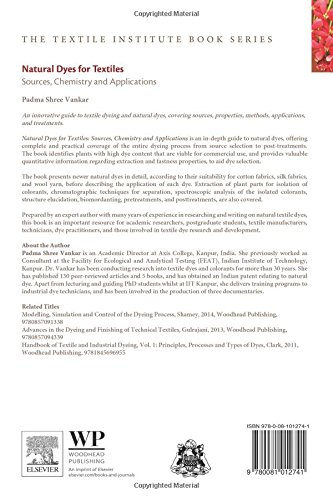image for Woodhead Publishing Natural Dyes for Textiles: Sources, Chemistry and 