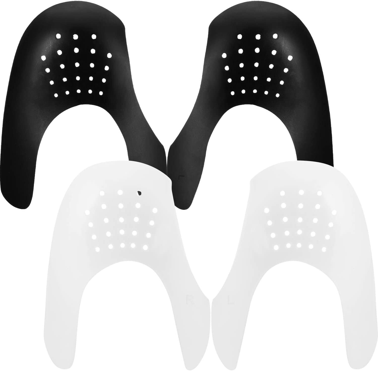 BESTOTTAM 2 Pair -Anti Wrinkle Shoes Crease Indentation Protectors Shoes Flod Guards for Running Casual Shoes For Men's 6-11 / Women's 5-9 Soft Material Black