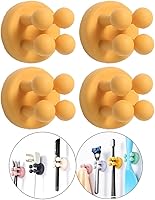 Vista 1 de Soportes de silicona para cepillo de dientes - 4 piezas de ganchos adhesivos para afeitar montados en la pared para colgar toallas, llaves