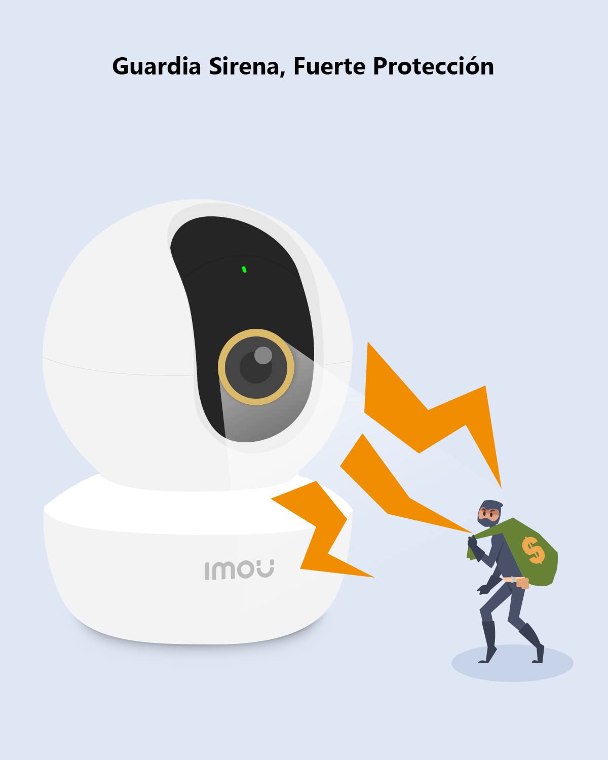 Imou 4MP Cámara Vigilancia WiFi Interior 360° con AI Detección Humano, 2.5K Cámara IP WiFi con Visión Nocturna, Audio Bidireccional,Sirena,Control Remoto, Modo de Privacidad,Compatible con Alexa