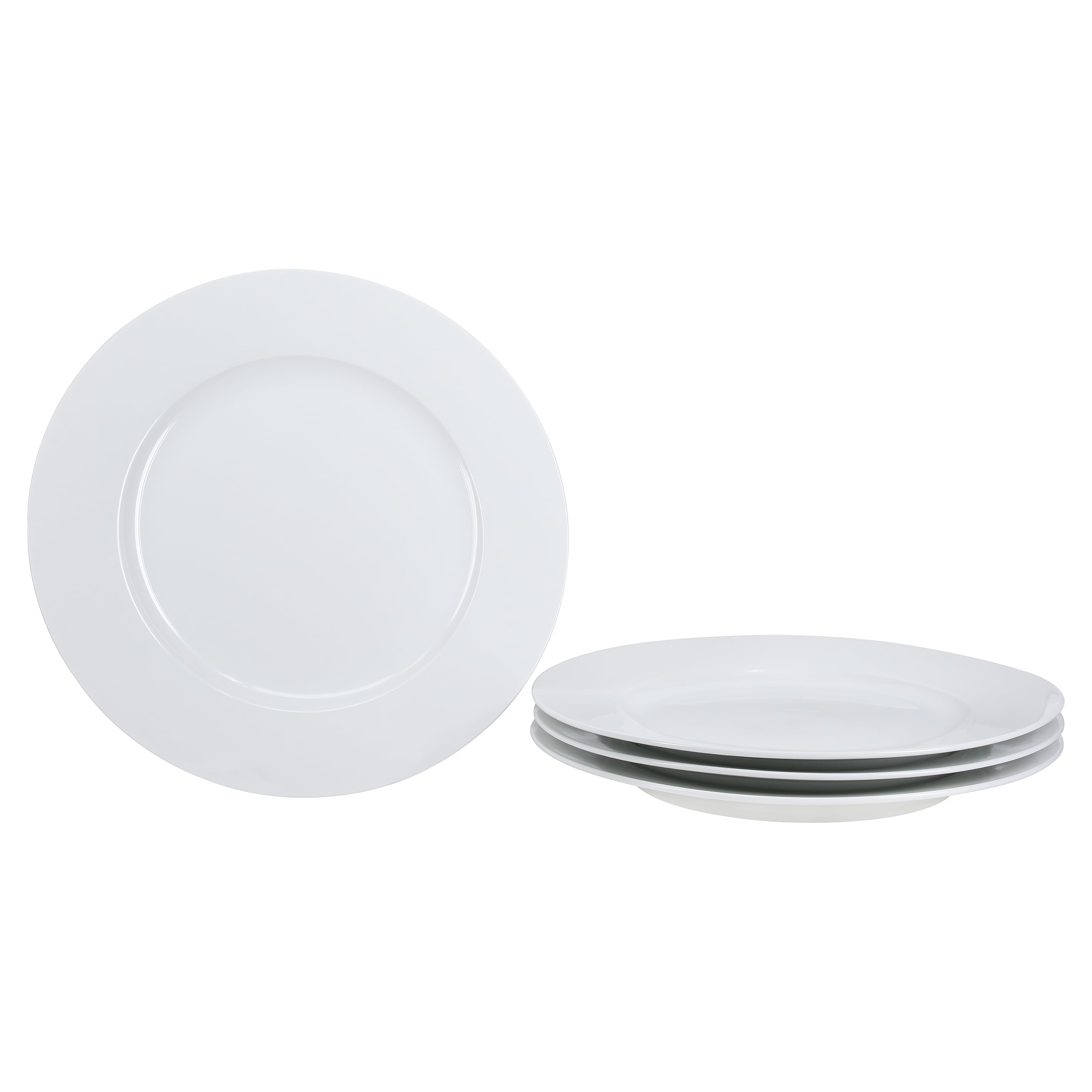 BIA Cordon Bleu 905003S4SIOC - Plato llano con borde, juego de 4, 11 pulgadas de diámetro