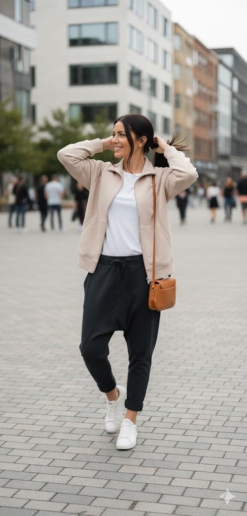 Pantalones de chándal para mujer, estilo boyfriend para ocio, deporte y fitness, 104, gris oscuro, 36 - 40
