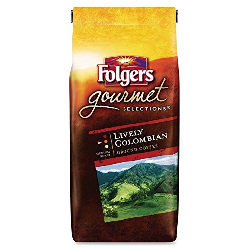 Folgers Lively Colombian Ground Coffee, Medium Roast, 10 Ounce
