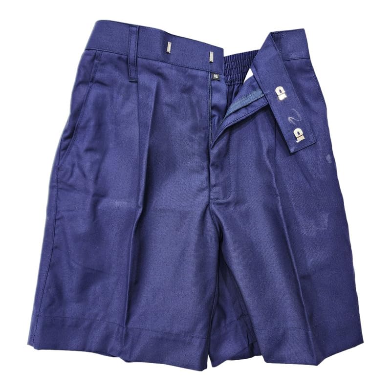 Image of AMBIKA STORES & READYMADES School Uniform - Pant for Boys, Cotton Shorts, Elastic Waist Half Pants, Regular Fit Sports Shorts