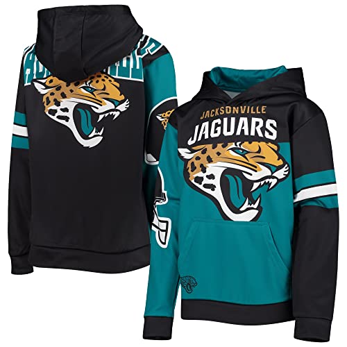 Outerstuff NFL Jacksonville Jaguars Boys Youth Long Sleeve Sublimated Fleece Hoodie First and Goal Small (8)