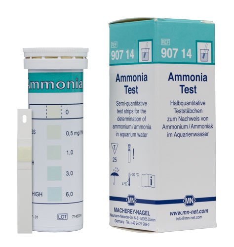 Macherey-Nagel, 90714, Ammonia Test Strips for Aquariums, Box of 25 Strips