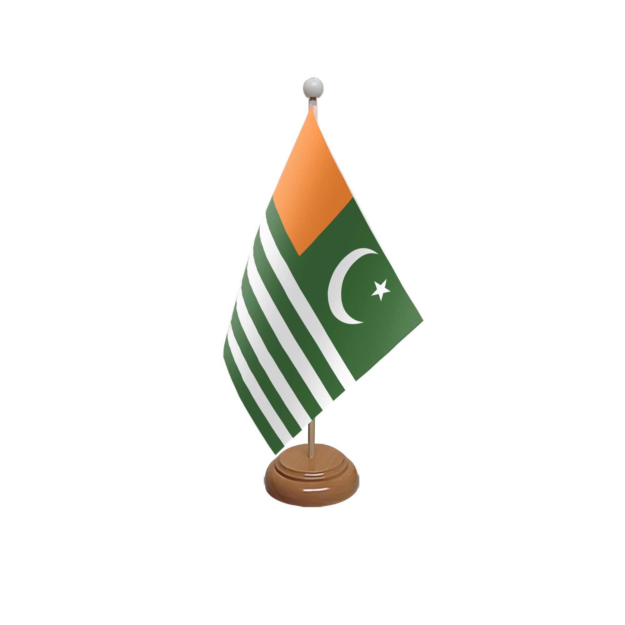 Flagtex Kashmir Wooden Table Flag With Wooden Base