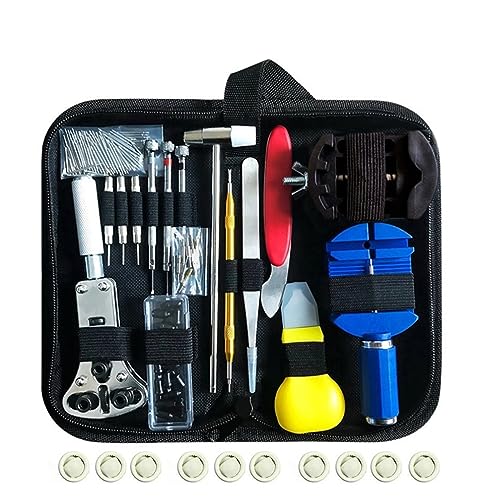 Watch Repair Tool Kit - 3-Piece Link Pin Remover Shell Opener Strap Replacement Tools for Quick Fixes Adjustments