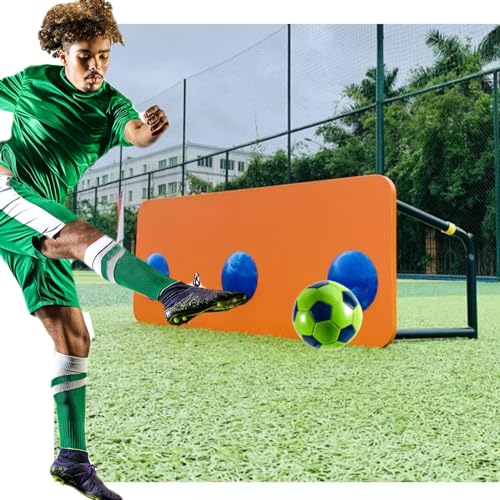 YXXSDP Soccer Rebound Board Adjustable Angle for Backyard, Foldable Sports Soccer Return Trainer, Impact-Resistant Soccer Kickback Practice Equipment for Gym Club