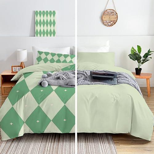 Housse de couette 200x200 parure de lit avec fermeture éclair linge de lit géométrique - 5