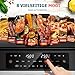 Heißluftfritteuse mit Sichtfenster,12L Kapazität XXXL Einstellbar Airfryer,10-in-1 Voreingestellten Programmen, Touchscreen, Intelligente Synchronisierung und Timer, Energiesparend, Friteuse ohne Öl