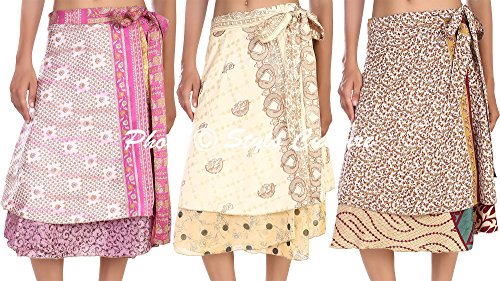 Gipsy Wrap Around Mini Skirt Wholesale Magic Wrap Womens Printed Skirt 3 Pc Lot Multicoloured
