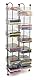 Atlantic PN63705079 CD-Stand für 100 CDs, effizientes platzsparendes Nebeneinander-Design, robuste Stahlkonstruktion, Gunmetal-Finish, FURNITURE