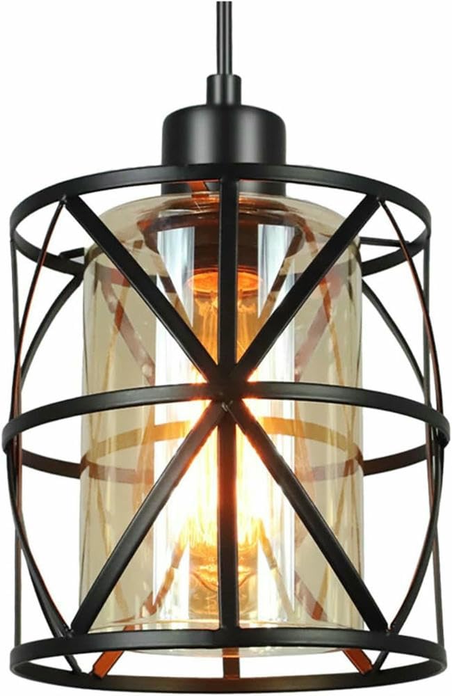 Lampe industrielle en fer forgé pour éclairage de restaurant et chambre