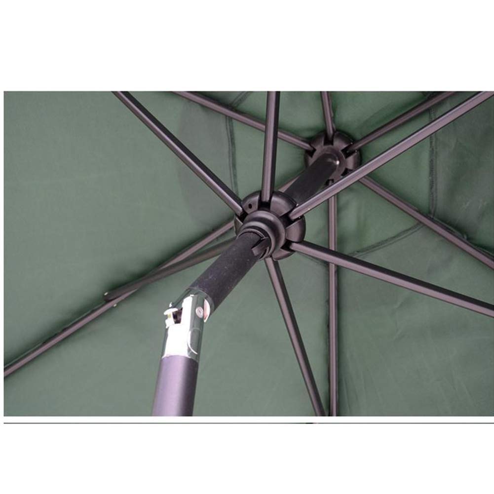 2,4 m/7,9 stopy parasol ogrodowy z baldachimem, składany, odporny na promieniowanie UV aluminiowy korbowy na balkon, taras, ogród, parasol zewnętrzny, osłona przeciwsłoneczna, dobry