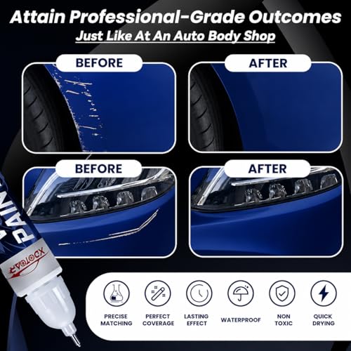 Image of XDOTOAR Exuberant Blue (WBS) Touch Up Paint Compatible with Maruti Suzuki Brezza | Exact Match 2-in-1 Car Scratch Repair Paint Pen | Chip & Nick Repair | Quick Dry Automotive Paint | Includes 1 Disposable Micro Applicator | 18ml
