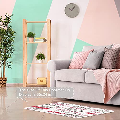 Paillasson de Noël mignon lavable et absorbant intérieur extérieur - 8