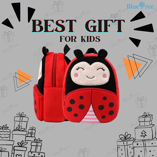Image of blue tree Cute Kids Backpack Toddler Bag Plush Animal Cartoon Mini Travel Bag for Baby Girl Boy 1-6 Years, Ideal for Gifting for Kids