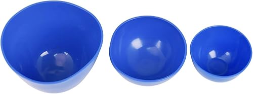 Miniatura 4 de 4 unids un juego de silicona flexible impresión de goma mixta de alginato tazón de fuente de mezcla dental cuencos azul