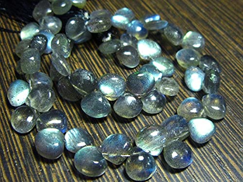 Labradorite bleue perles coeurs pour fabriquer ses bijoux été