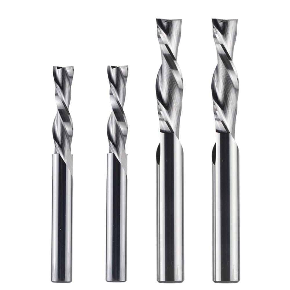 1 szt. frez z węglika spiekanego 3,175 4 6 8 mm 2-ostrzowy spiralny do drewna MDF(WD2F-D8.0-L42)