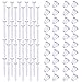 Lot de 50 paires de boucles d'oreilles en plastique transparent