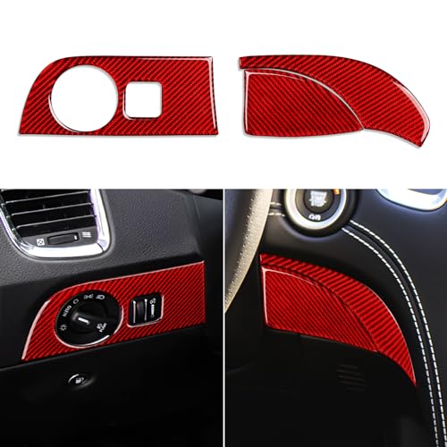 Image of Car Dashboard Cover Decals for 2011-2020 Dodge Durango Accessories Carbon Fiber Interior Stickers