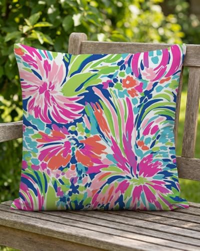 PreLiving Summer Throw Pillow Cover 18x18 Inch...