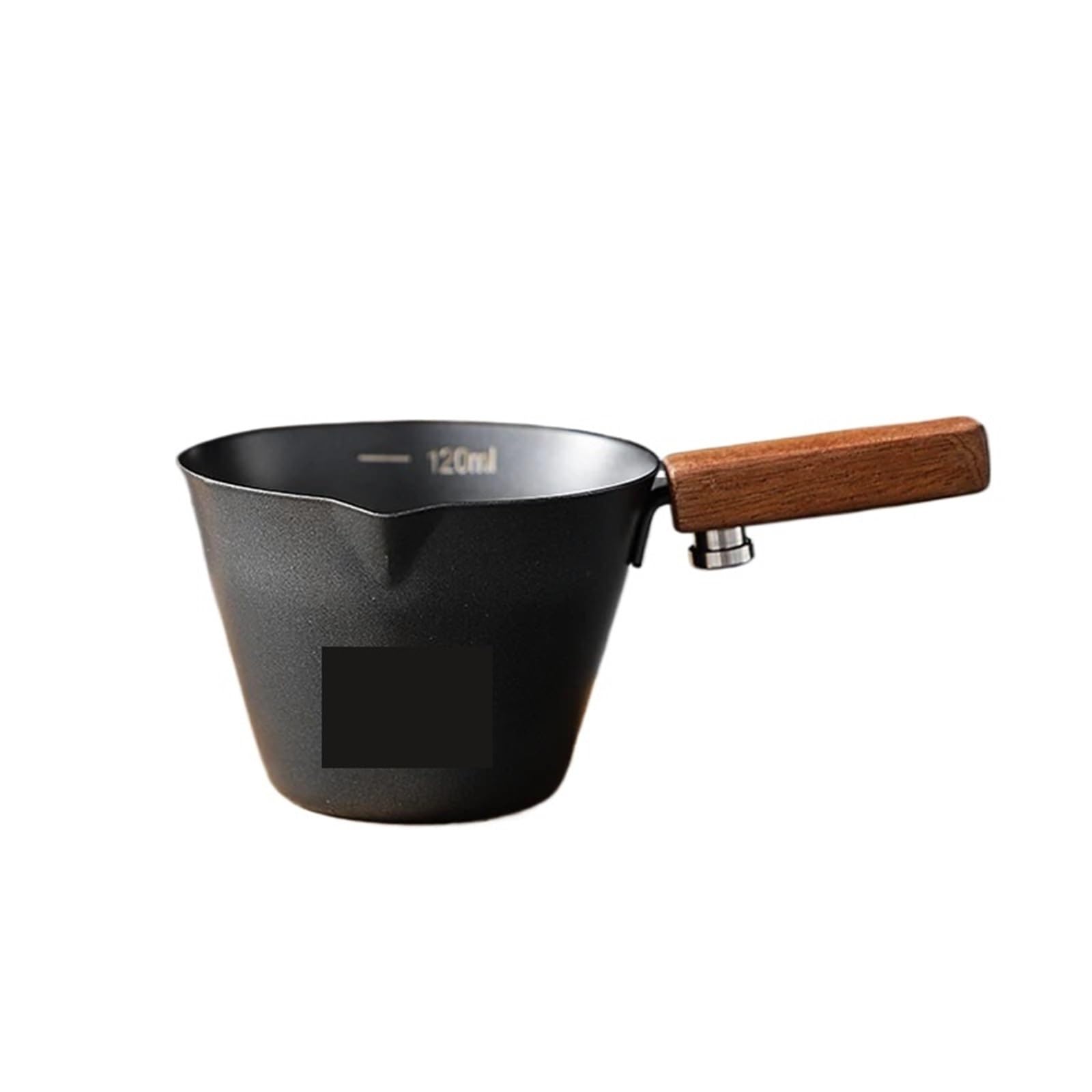 Taza Para Espumar Leche 2 uds taza medidora de acero inoxidable extracto café for líquido onzas tarro leche 100ml Para Café Capuchino(Black)