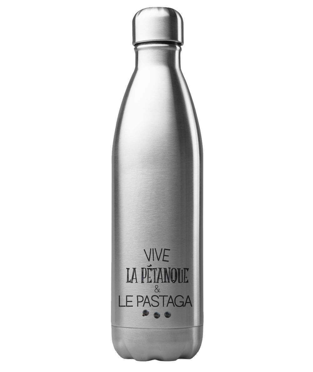 Bottiglia termica rosa 500 ml - con scritta