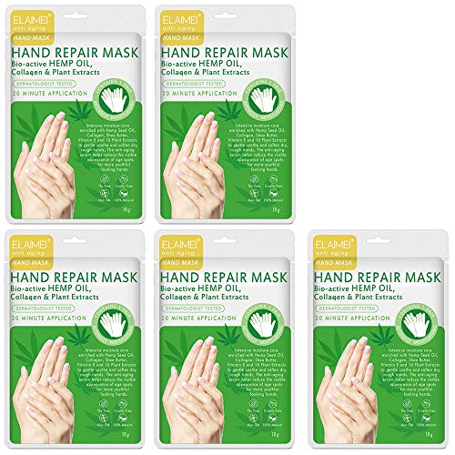 Repair Hand Mask for Dry Skin, Nourish Hand Moisturizing Cream, Spa Hand Mask Gentle Soothe and Soft, Anti Aging, Hand Care for Winter Nourishing Smoothing, Repair Rough Damaged Skin for Women or Man